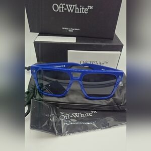 Off-White Blue SPRINGFIELD Square Frame Sunglasses